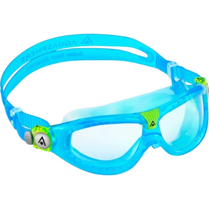 2024 Aquasphere Junior Seal Kid 2 Swim Mask MS5614343LC - Clear / Turquoise